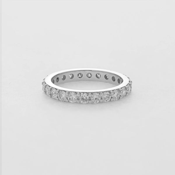 1.22 CT Total Round Lab-Grown Diamond Eternity Band Ring