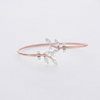 1.25 CT Marquise & Round Lab-Grown Diamond Open Cuff Bracelet