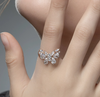 1.52 CT Marquise & Pear Cut Lab-Grown Diamond Nature Inspired Ring