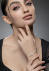 0.98 CTW Mixed Shape Lab-Grown Diamond Floral Bracelet
