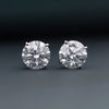 2.09 CT Round Brilliant CVD Lab-Grown Diamond Stud Earrings