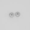 2.47 CTW Round Brilliant Halo CVD Lab-Grown Diamond Stud Earrings