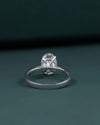2.37 CTW Pear & Emerald Cut Lab-Grown Diamond Pave Engagement Ring