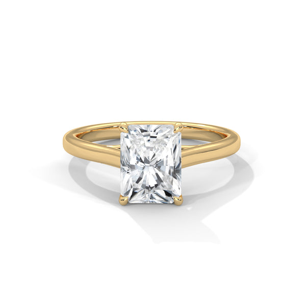 2.00 CT Emerald Cut Lab-Grown Diamond Solitaire Ring