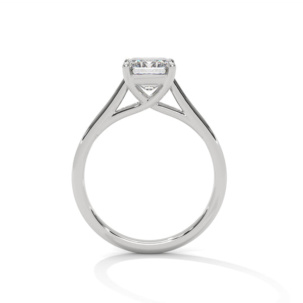 2.00 CT Emerald Cut Lab-Grown Diamond Solitaire Ring
