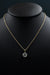 1.1 CTW Round Brilliant Solitaire Lab-Grown Diamond Pendant Necklace in Gold
