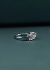 2.66 CTW Pear & Emerald Cut Lab-Grown Diamond Two-Stone Ring in Gold