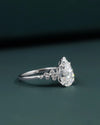 2.79 CTW Pear Cut Lab-Grown Diamond Engagement Ring