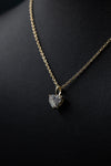1.00 CTW Heart Cut Solitaire Lab-Grown Diamond Pendant Necklace in Gold