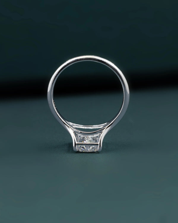 2.05 CT Radiant Cut Lab-Grown Diamond Solitaire Engagement Ring
