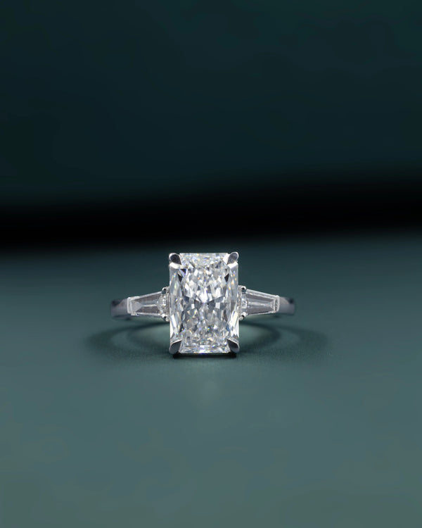 2.94 CTW Radiant Cut Three-Stone Lab-Grown Diamond Ring