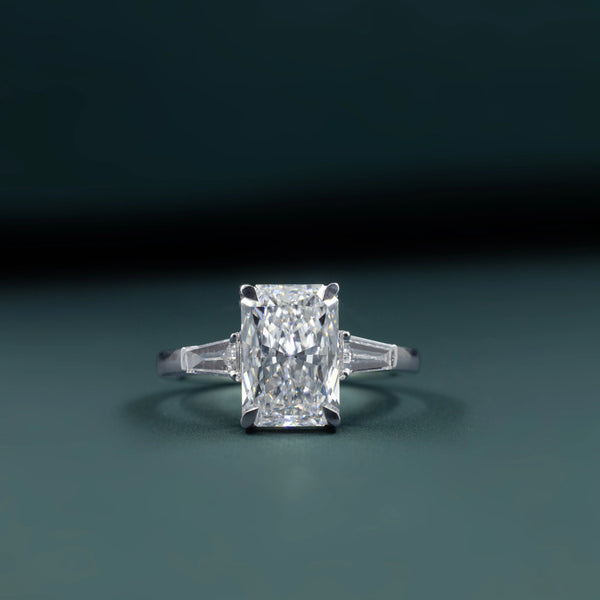 2.94 CTW Radiant Cut Three-Stone Lab-Grown Diamond Ring