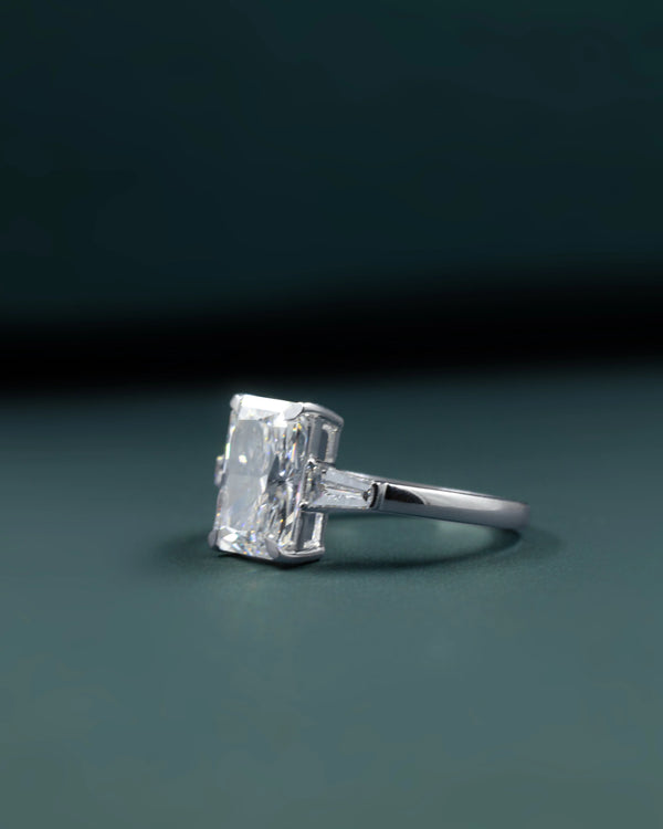 2.94 CTW Radiant Cut Three-Stone Lab-Grown Diamond Ring
