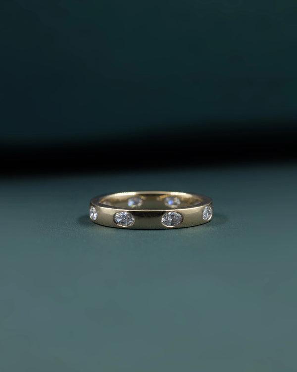0.70 CTW Bezel-Set Lab-Grown Diamond Eternity Ring