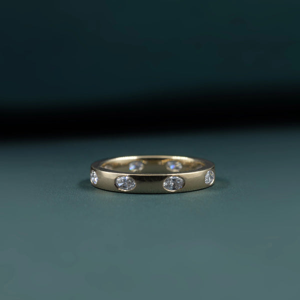 0.70 CTW Bezel-Set Lab-Grown Diamond Eternity Ring