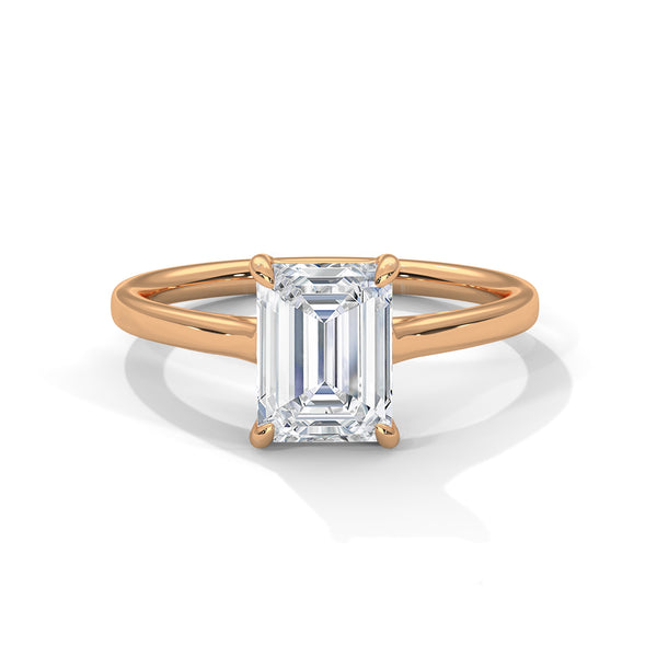 1.75 CT Emerald Cut Lab-Grown Diamond Solitaire Ring