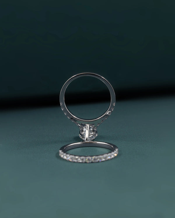 2.73 CT Pear Cut CVD Lab-Grown Diamond Bridal Ring