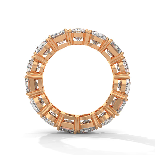 11.25 CT Multi-Shape Lab-Grown Diamond Eternity Band Ring