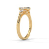1.50 CT Emerald Cut Lab-Grown Diamond Three-Stone Ring with Pear Side Stones