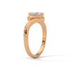 1.00 CT Heart Shape Lab-Grown Diamond Open Twist Solitaire Ring
