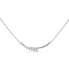 0.20 CT Curved Bar Lab-Grown Diamond Pendant Necklace in Gold