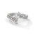 2.97 CT Emerald & Round Lab-Grown Diamond Designer Eternity Ring