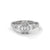 1.50 CT Emerald Cut Lab-Grown Diamond Three-Stone Ring with Pear Side Stones