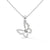0.26 CTW Floral Butterfly Design Lab-Grown Diamond Pendant in Gold
