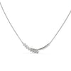 0.20 CT Curved Bar Lab-Grown Diamond Pendant Necklace in Gold