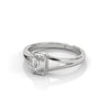1 CT Emerald Cut Lab-Grown Diamond Minimal Split Shank Ring