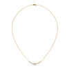 0.20 CT Curved Bar Lab-Grown Diamond Pendant Necklace in Gold
