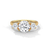 2.50 CT Total Round Lab-Grown Diamond Three Stone Ring