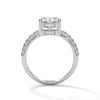 3.95 CT Oval & Round Lab-Grown Diamond Multi-Row Pave Luxury Ring