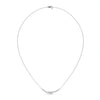 0.20 CT Curved Bar Lab-Grown Diamond Pendant Necklace in Gold
