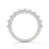 1.27 CT Round Lab-Grown Diamond Eternity Band with Halo Accents