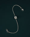 2.22 CTW Asscher Cut Diamond Solitaire Bracelet