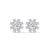 1.40 CT Round Brilliant Floral Halo CVD Lab-Grown Diamond Stud Earrings