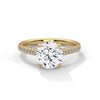 2.22 CT Round Cut Lab-Grown Diamond Pave Engagement Ring