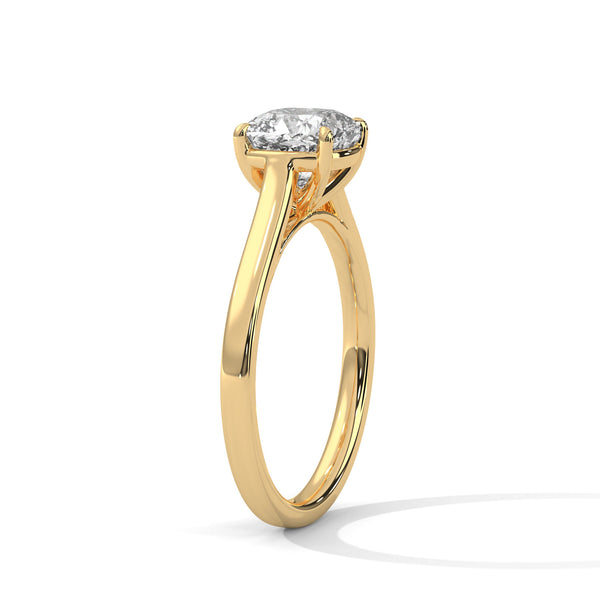 2.00 CT Cushion Cut Lab-Grown Diamond Solitaire Engagement Ring