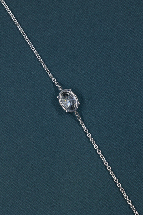 2.07 CT Oval Cut CVD Lab-Grown Diamond Solitaire Bracele