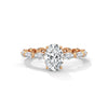 3.07 CT Oval & Round Lab-Grown Diamond Eternity Engagement Ring
