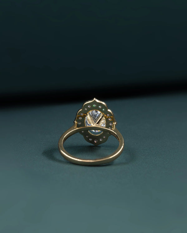 2.27 CT Oval Halo Lab-Grown Diamond Ring