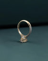 2.62 CTW Oval CVD Lab-Grown Diamond Pavé Solitaire Engagement Ring