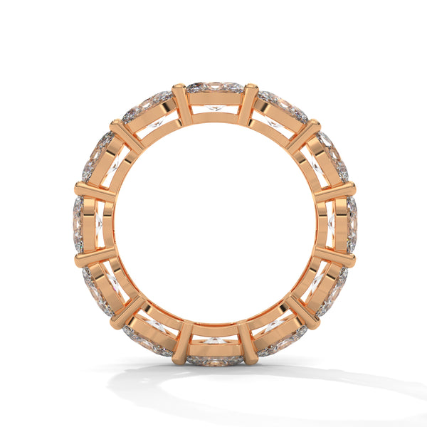 4.35 CT Oval Cut Lab-Grown Diamond Eternity Band