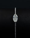 2.10 CTW Marquise Cut Lab-Grown Diamond Solitaire Bracelet in Gold
