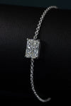 2.03 Carat Emerald Cut Lab-Grown Diamond Solitaire Bracelet