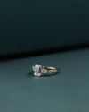 2.43 CT Emerald Cut Three Stone CVD Lab-Grown Diamond Engagement Ring