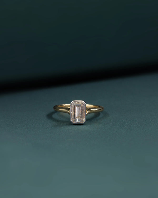 2.02 CTW Emerald Cut Lab-Grown Diamond Solitaire Ring