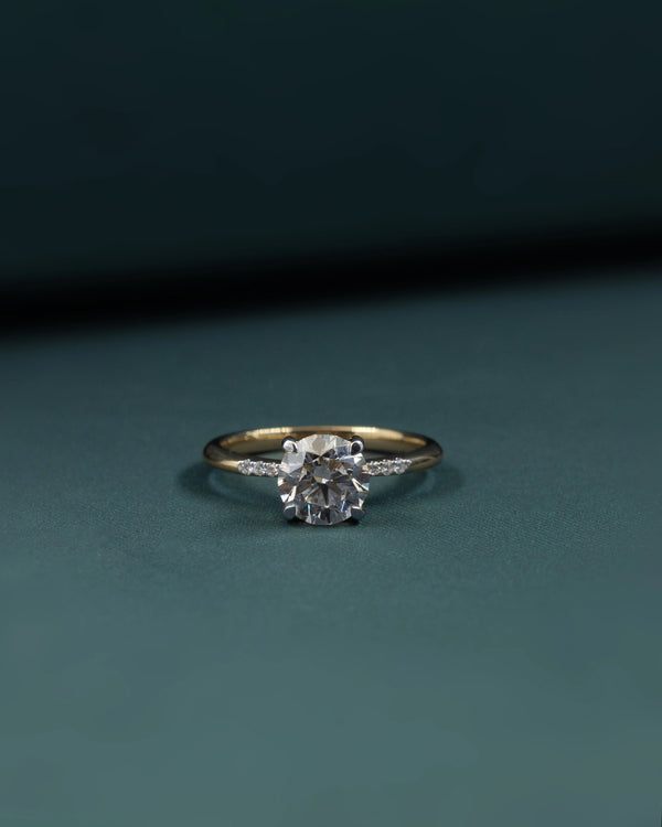 1.57 Carat Pear & Emerald Cut CVD Lab-Grown Diamond Solitaire Ring