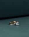 2.42 CTW Asscher Cut CVD Lab-Grown Diamond Twisted Pave Engagement Ring